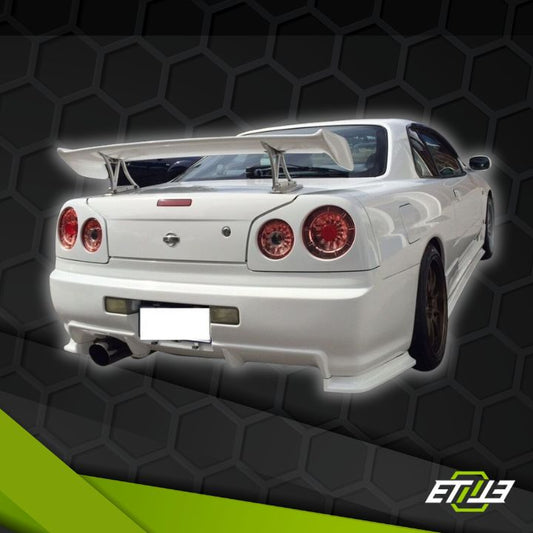 R34 GTT Z - Tune Rear Diffuser 5pcs 1999 - 2000 Skyline R34 GTT 2D GTR Conversion EAST BEAR - Elite Ti