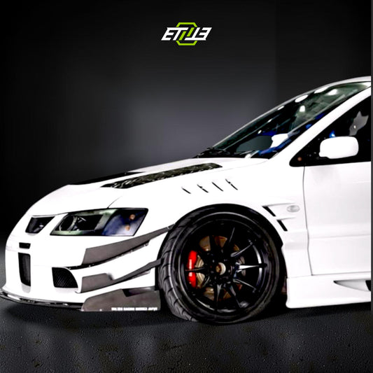 ETi Carbon Fiber Time Attack Voltex Front Bumper Canards