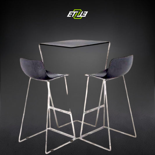 Duo – Carbon Fiber Set Bar Chair with Table