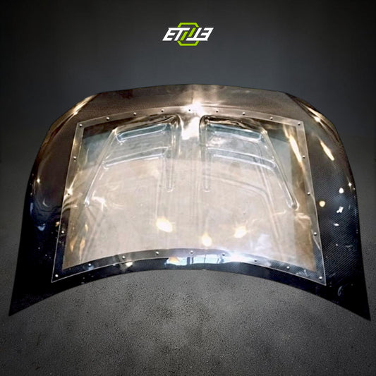 ETi GT86 Carbon Fiber X Clear Hybrid Hood
