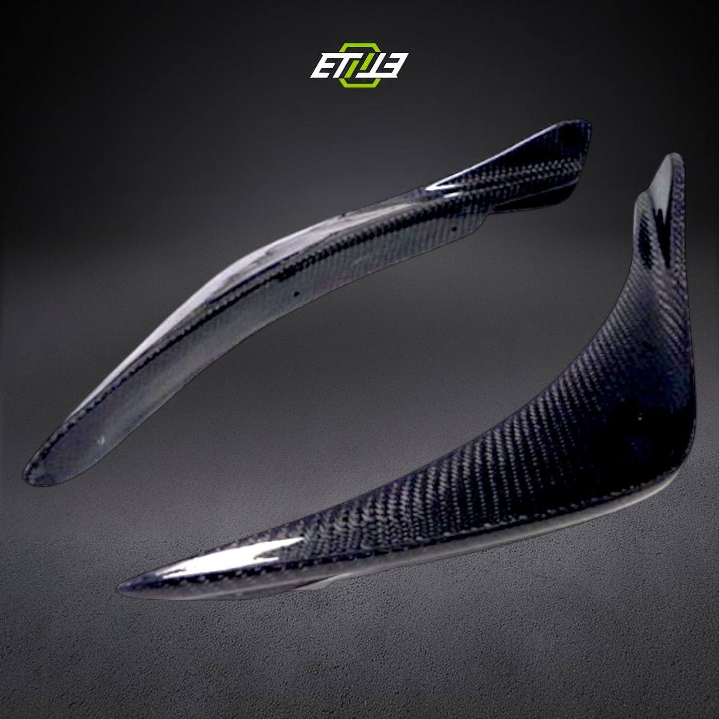 ETi Evolution 8 OEM-Style Carbon Fiber Front Bumper Canards