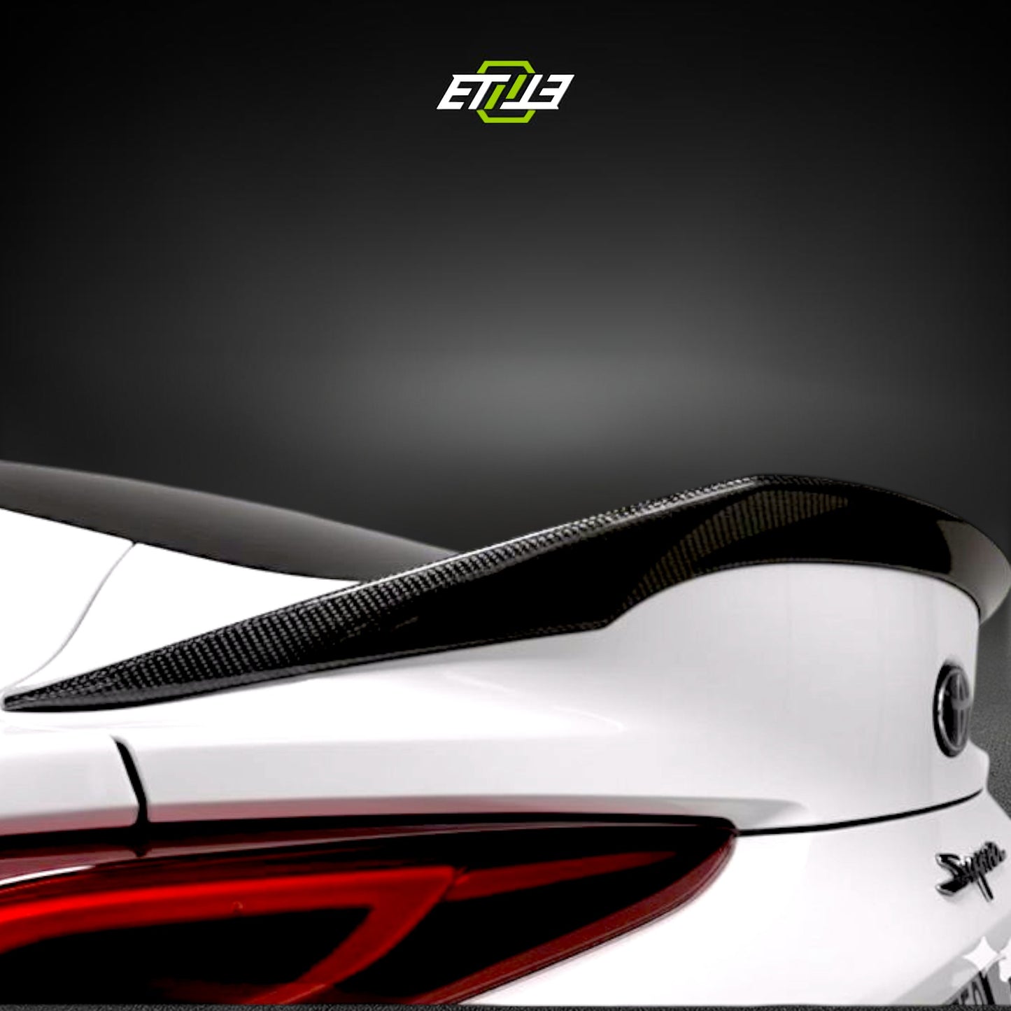 ETi Toyota Supra MKV Carbon Fiber Duckbill Wing