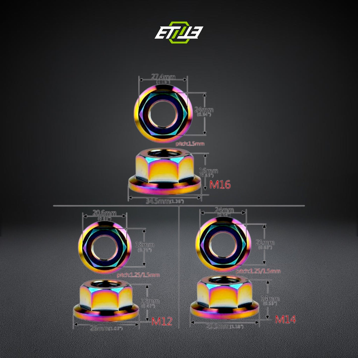 Titanium Flange Nut