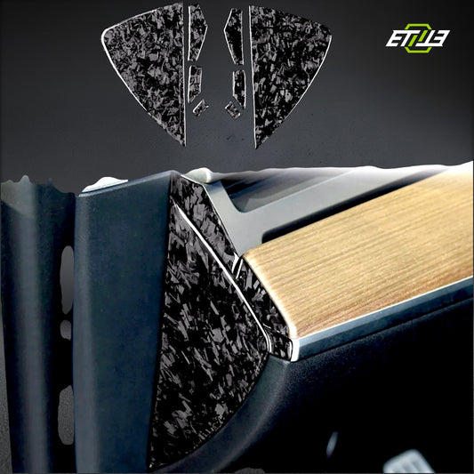 8Pcs Carbon Fiber Interior Set