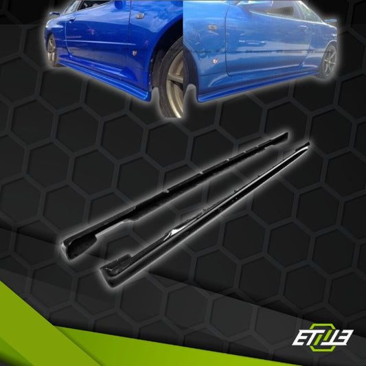 Skyline R34 GTT Z - Tune Side Skirt Extensions / Skyline R34 GTT 2D GTR Conversion Side Skirt Extensions (2pcs) - Elite Ti