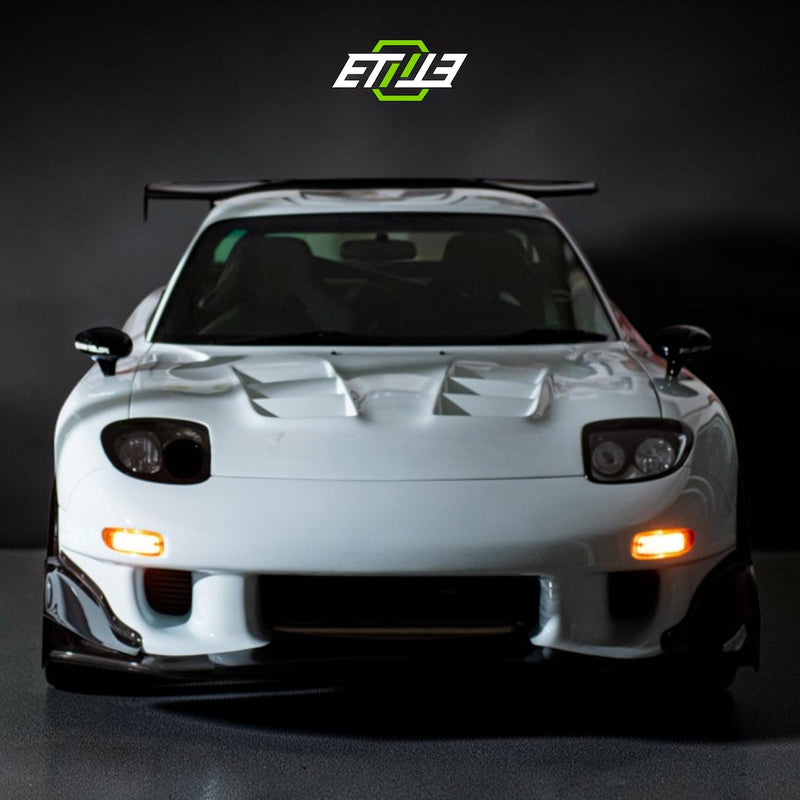 FD3S Mazda RX-7 wide body kit with GT wing, studio shot