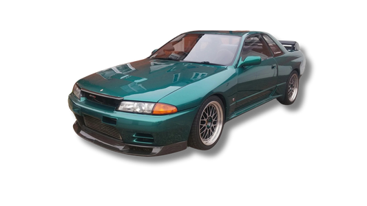 Nissan Skyline R32 GT-R with carbon fiber hood, built to order