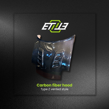 ETi Mazda RX-7 (FD3S) Type-Z Vented Carbon Hood