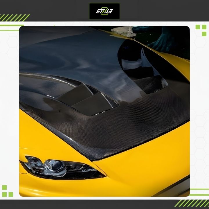 ETi Mazda RX-8 SE3P RE Style Vented Engine Hood