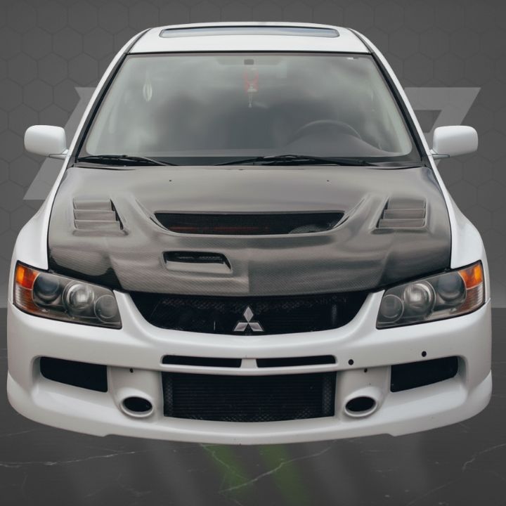ETi Mitsubishi Evo 8/9 C-West Style Carbon Fiber Hood