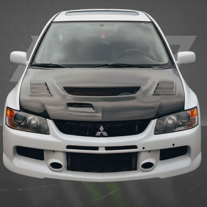 ETi Mitsubishi Evo 8/9 C-West Style Carbon Fiber Hood