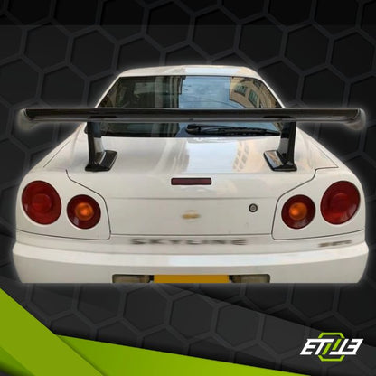 R34 GTR OEM Rear Spoiler w/ Jun Higher Leg (Fits: R32 R33 R34 GTR GTS G35)