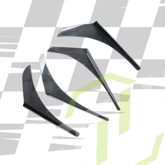 Voltex-Style Carbon Fiber Canards – Mitsubishi Evo 8/9