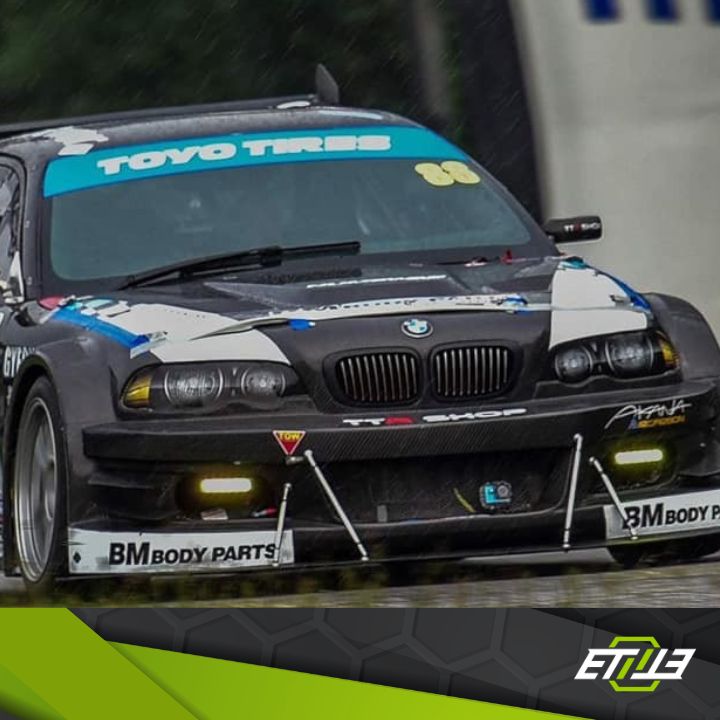 ETi BMW E46 Front Bumper – Carbon Fiber / Dry Carbon