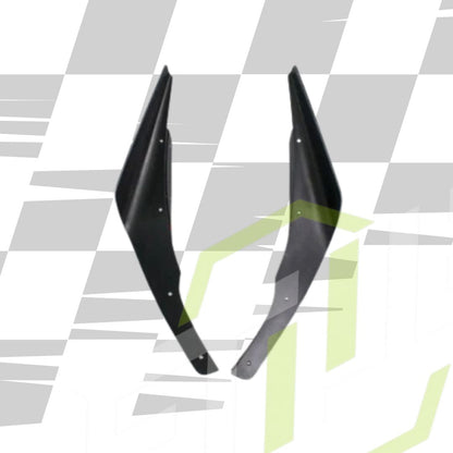 Varis-Style Carbon Fiber Front Bumper Canards – Mitsubishi Evo 8