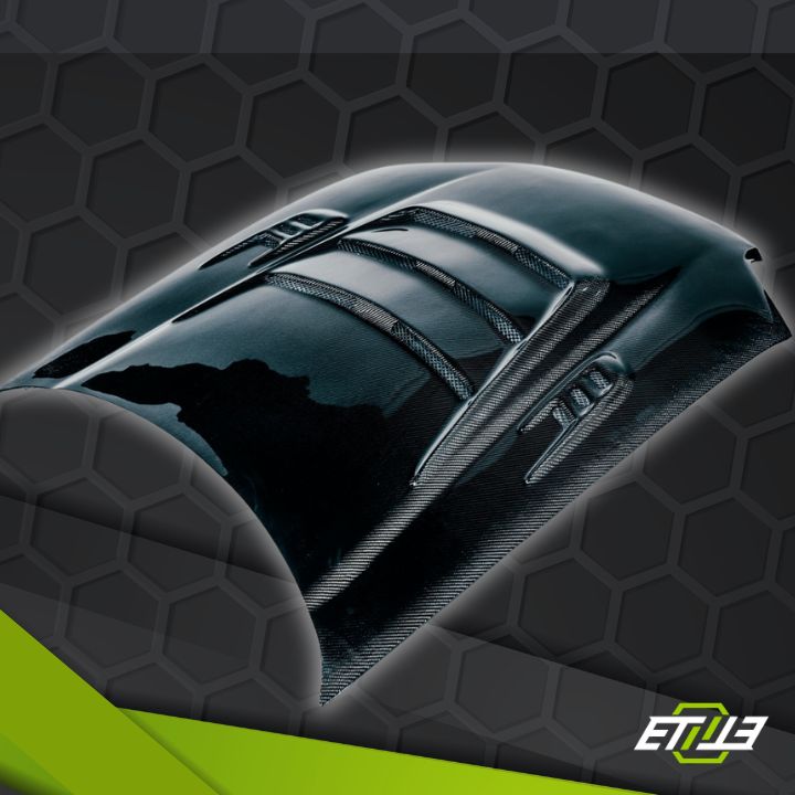 ETi Honda EG Mod X Vented Carbon Fiber Hood