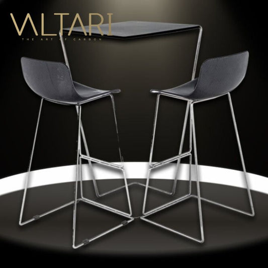 Duo – Carbon Fiber Set Bar Chair with Table