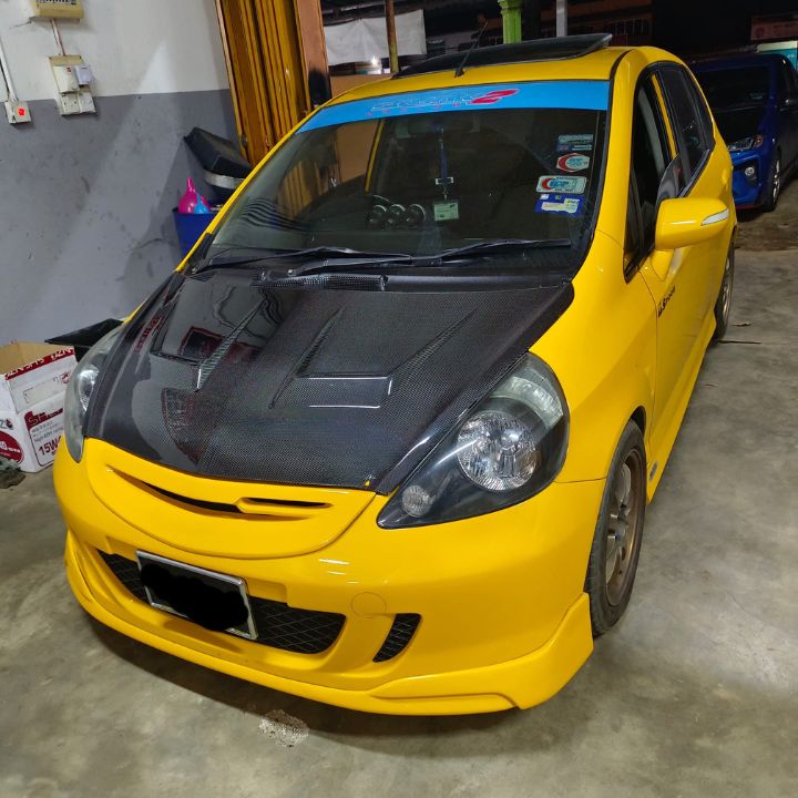 ETi Honda Jazz/Fit GD J's Racing Spec Carbon Fiber Hood