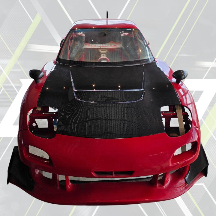 ETi RX7 Suzuka Style Carbon Hood