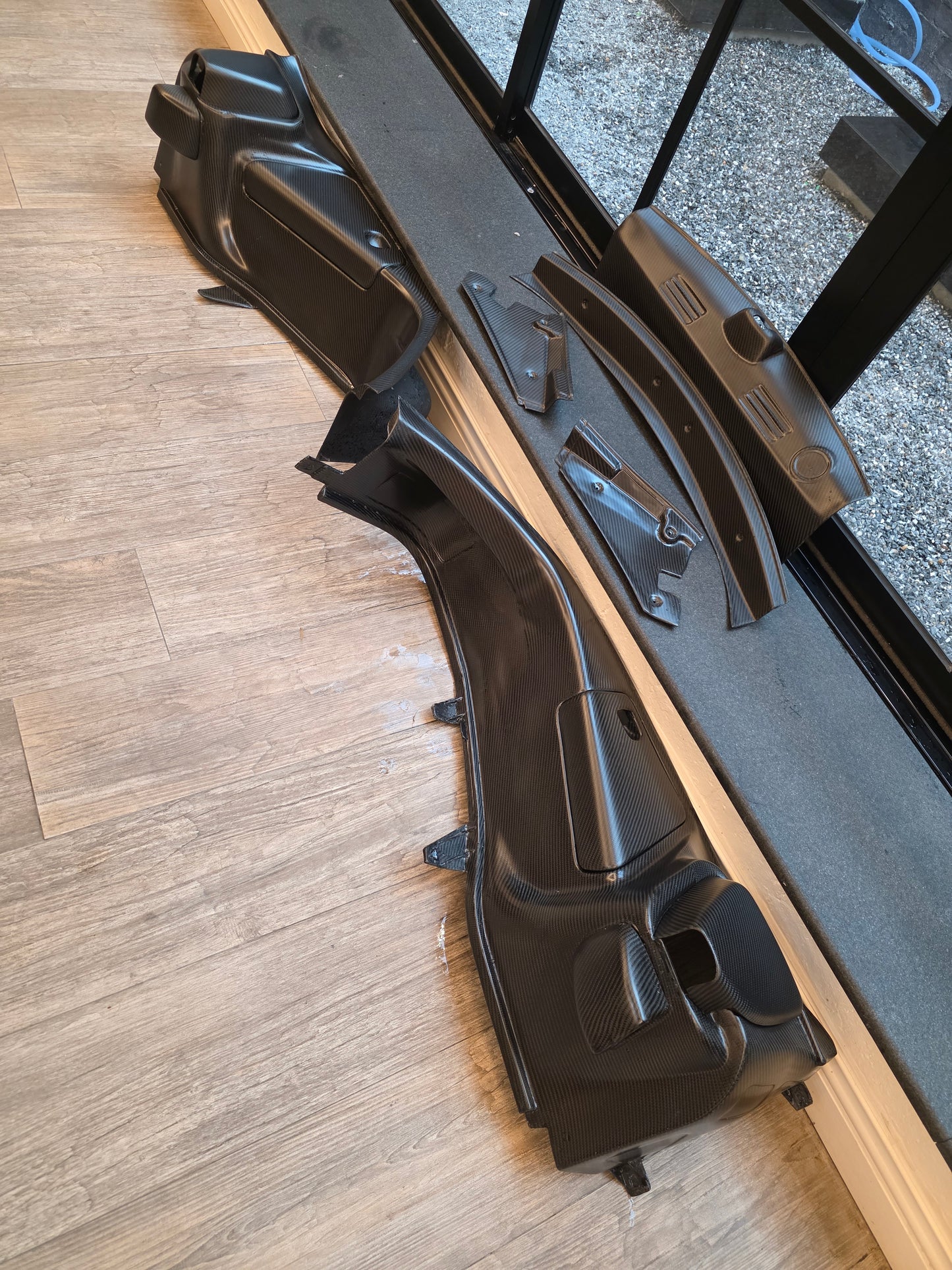 ETi Mazda RX-7 (FD3S) Carbon Fiber Rear Trunk Trim Kit (12-Piece)