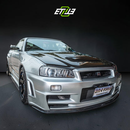 R34 GTT Z-Tune Front Bumper / Skyline R34 GTT 2D 4D GTR-Style Front Bumper