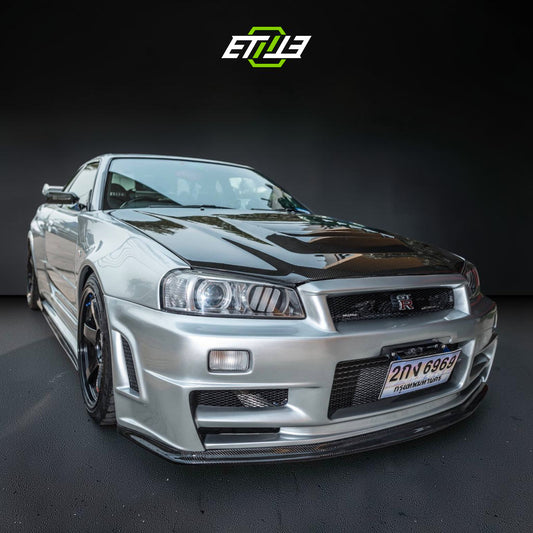R34 GTT Z-Tune Front Bumper / Skyline R34 GTT 2D 4D GTR-Style Front Bumper