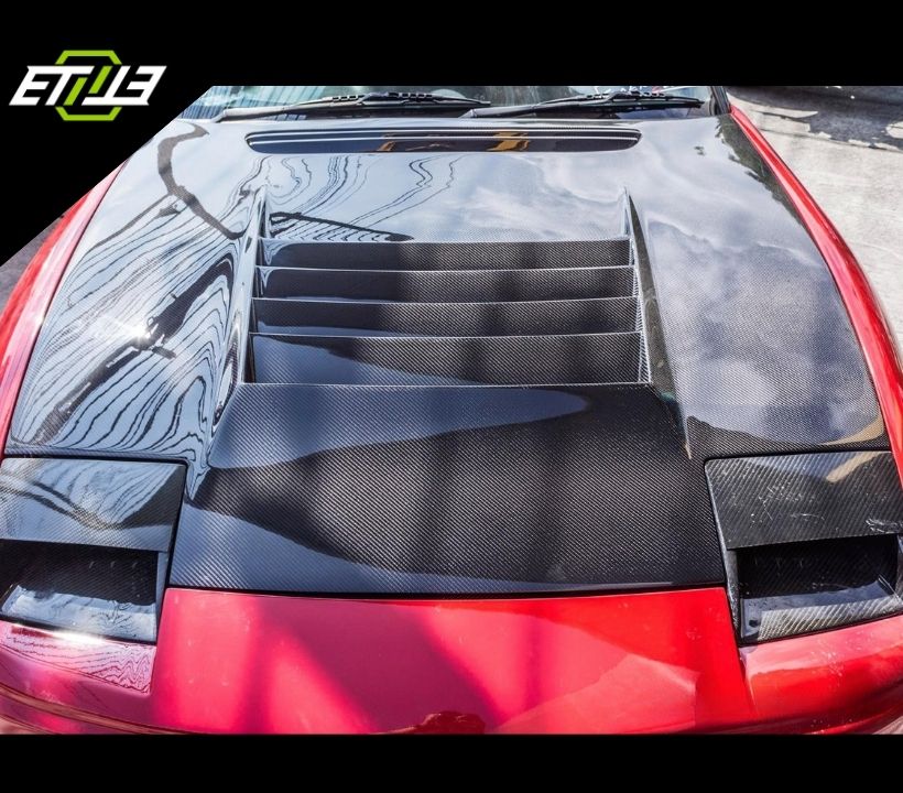 ETi Nissan 200SX D-Max Style Carbon Fiber Hood