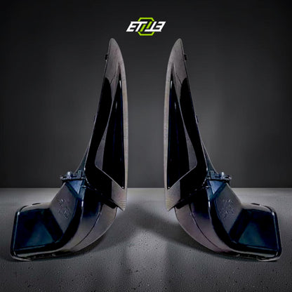 R35 GTR OEM Style Hood Vents With Air Tunnel (Pair)