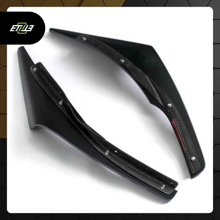 ETi Mitsubishi Evo 8 Varis-Style Carbon Fiber Front Bumper Canards