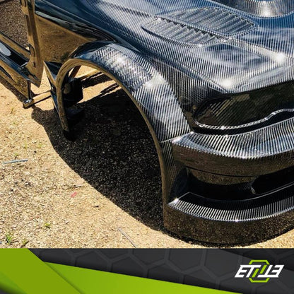 ETi BMW E46 Front Fender – Carbon Fiber / Dry Carbon