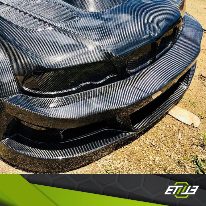 ETi BMW E46 Front Bumper – Carbon Fiber / Dry Carbon