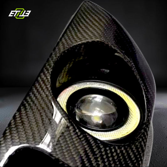 R32 Gts GTR Lhs Full Carbon Fiber Headlamp Air Intake W. Lamp