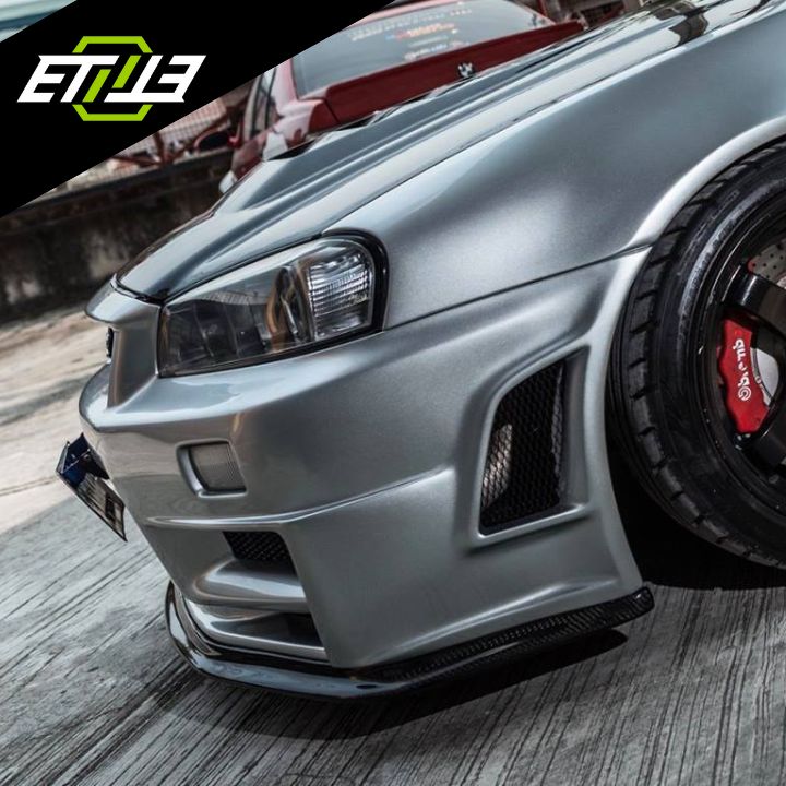 ETi Nissan Skyline R34 Front Splitter with Undertray