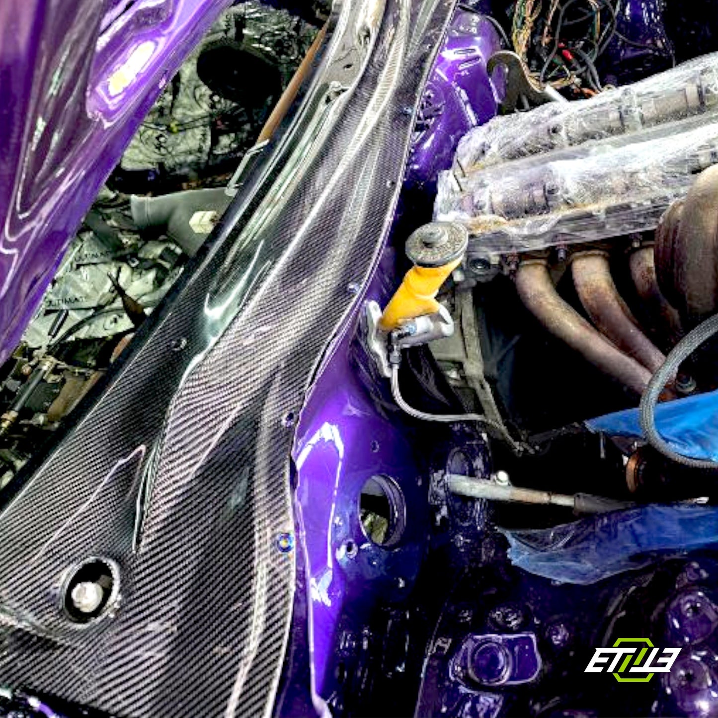 ETi Toyota Supra MK4 (JZA80) OEM-Style Carbon Cowl Panel