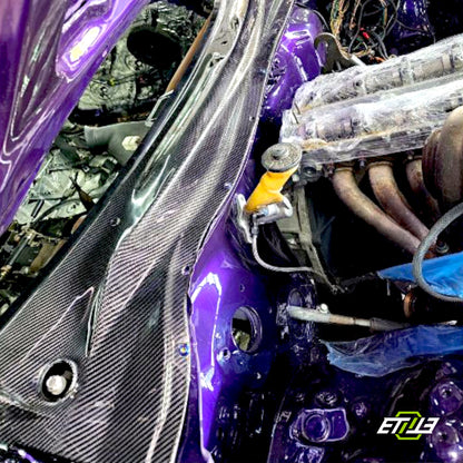 ETi Toyota Supra MK4 (JZA80) OEM-Style Carbon Cowl Panel