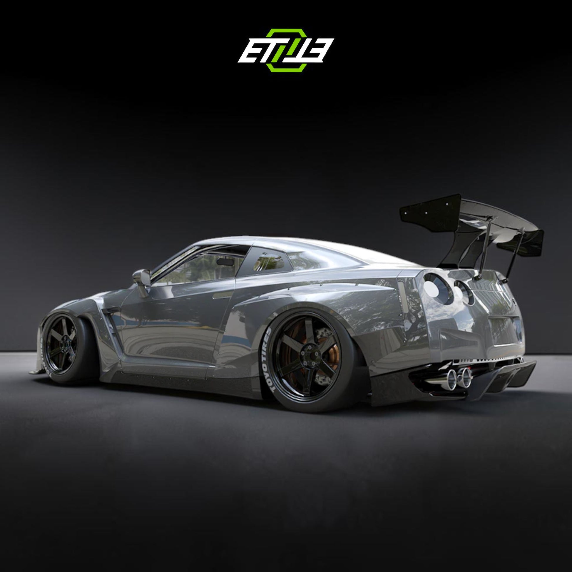 Nissan Skyline R35 MC Pandem Style Body Kit | SKU: ETI-NISSAN-SKY-KIT-FRP | ID: 10658257174809 | Shopifydevstudio