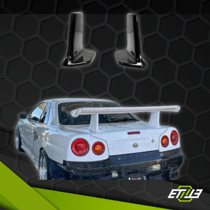 R34 GTR OEM Rear Spoiler w/ Jun Higher Leg (Fits: R32 R33 R34 GTR GTS G35)