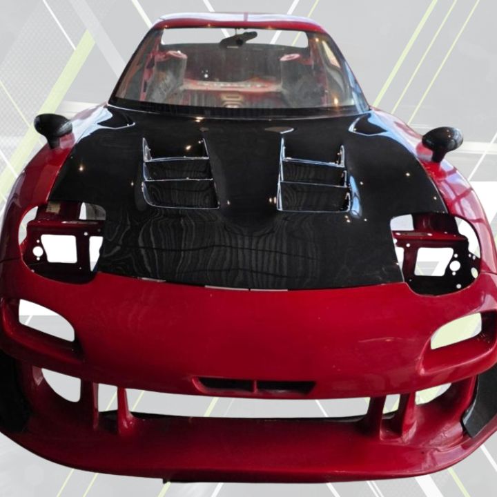 RE Style Mazda RX-7 FD3S Carbon Hood
