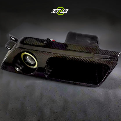 R32 Gts GTR Lhs Full Carbon Fiber Headlamp Air Intake W. Lamp