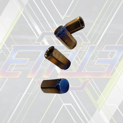 ETi Titanium Valve Stem Caps