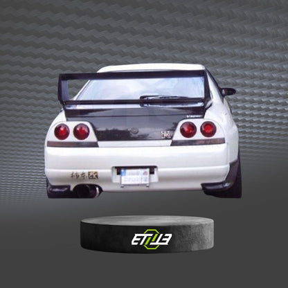 R33 GTR GTS Gracer Style Double Blade Rear Trunk Spoiler Wing