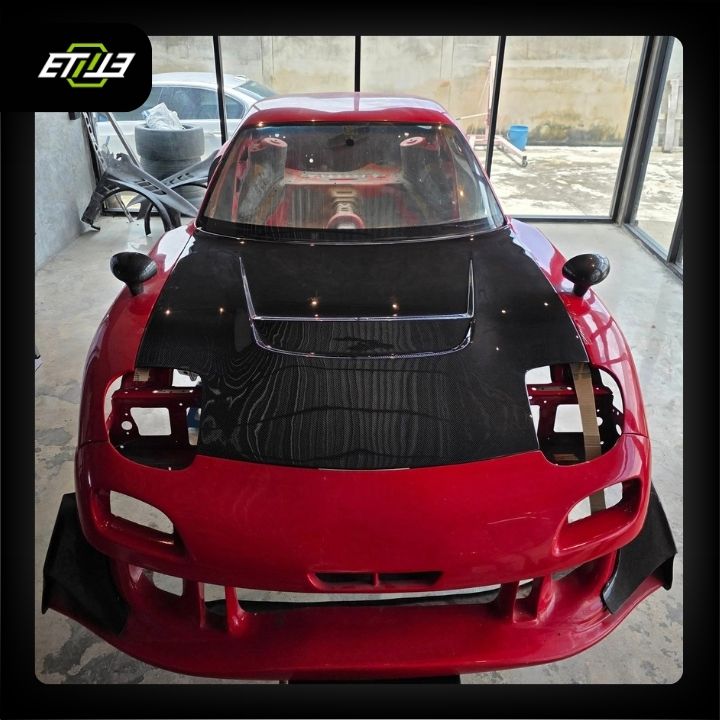 ETi RX7 Suzuka Style Carbon Hood