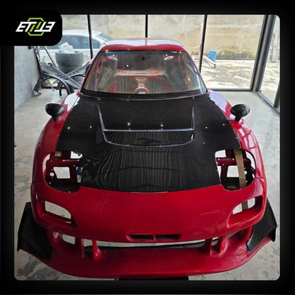 ETi RX7 Suzuka Style Carbon Hood