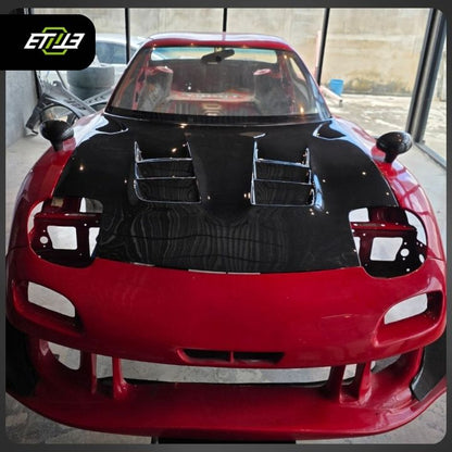 RE Style Mazda RX-7 FD3S Carbon Hood