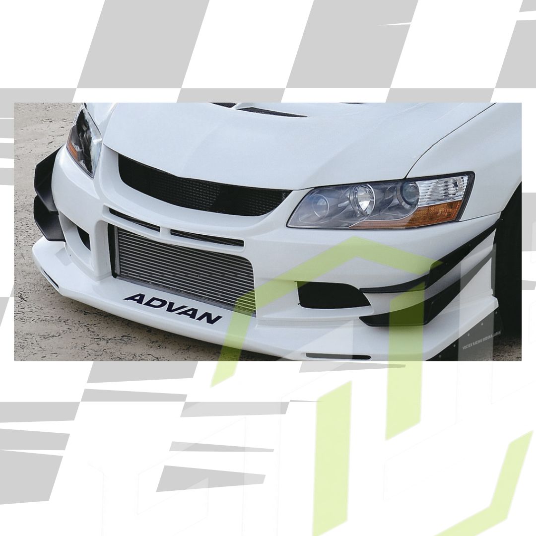 Voltex-Style Carbon Fiber Canards – Mitsubishi Evo 8/9