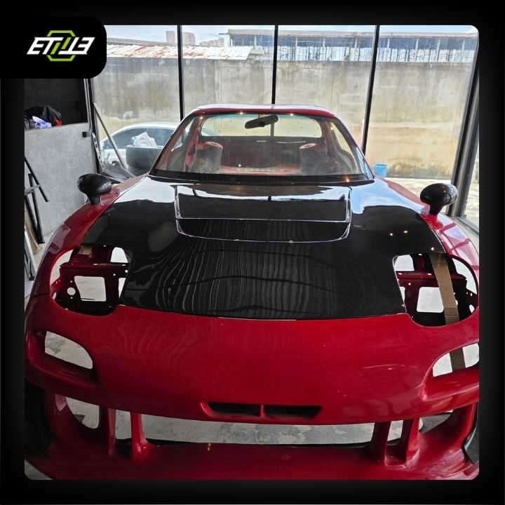 ETi RX7 Suzuka Style Carbon Hood