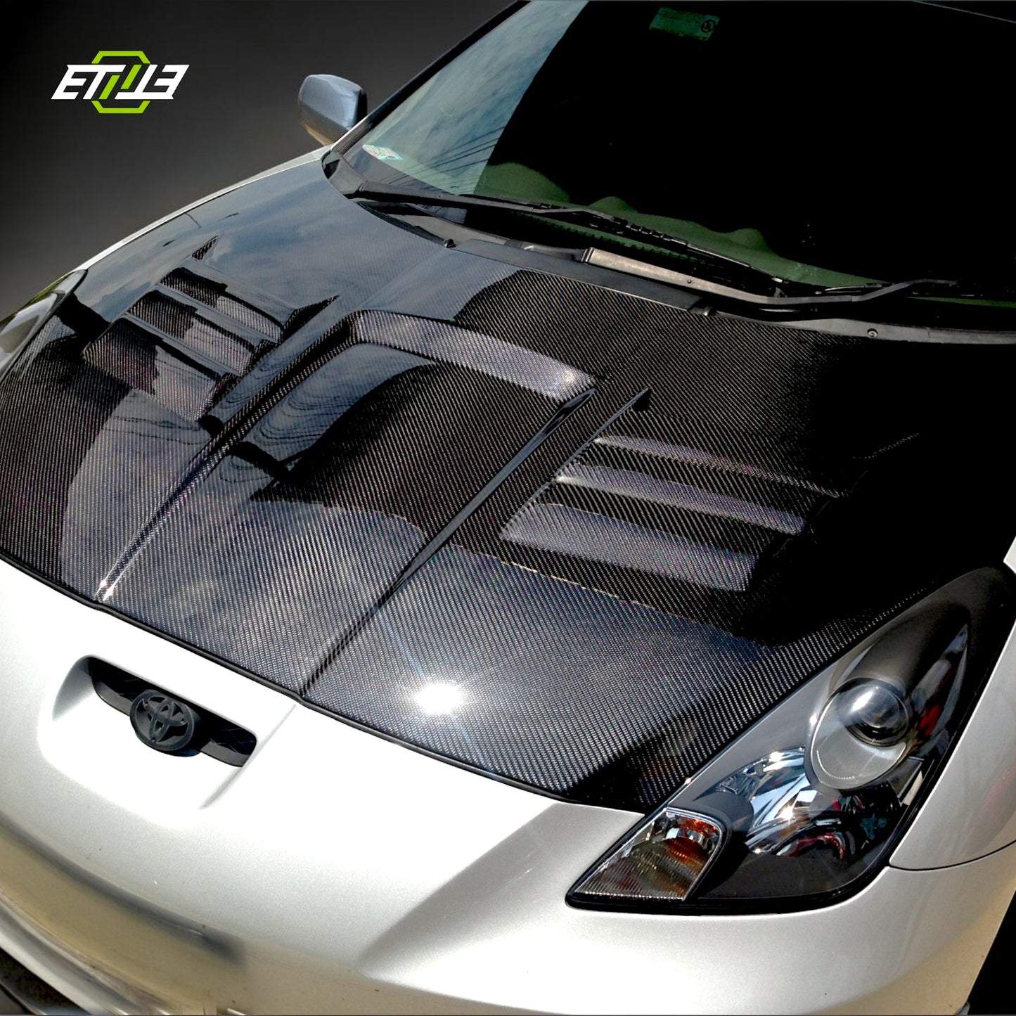 ETi Toyota Celica (Round Headlight) ETi Carbon Fiber Hood