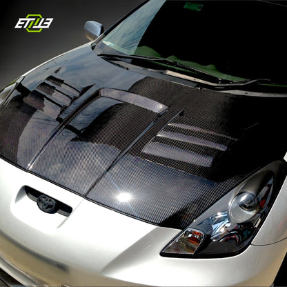 ETi Toyota Celica (Round Headlight) ETi Carbon Fiber Hood