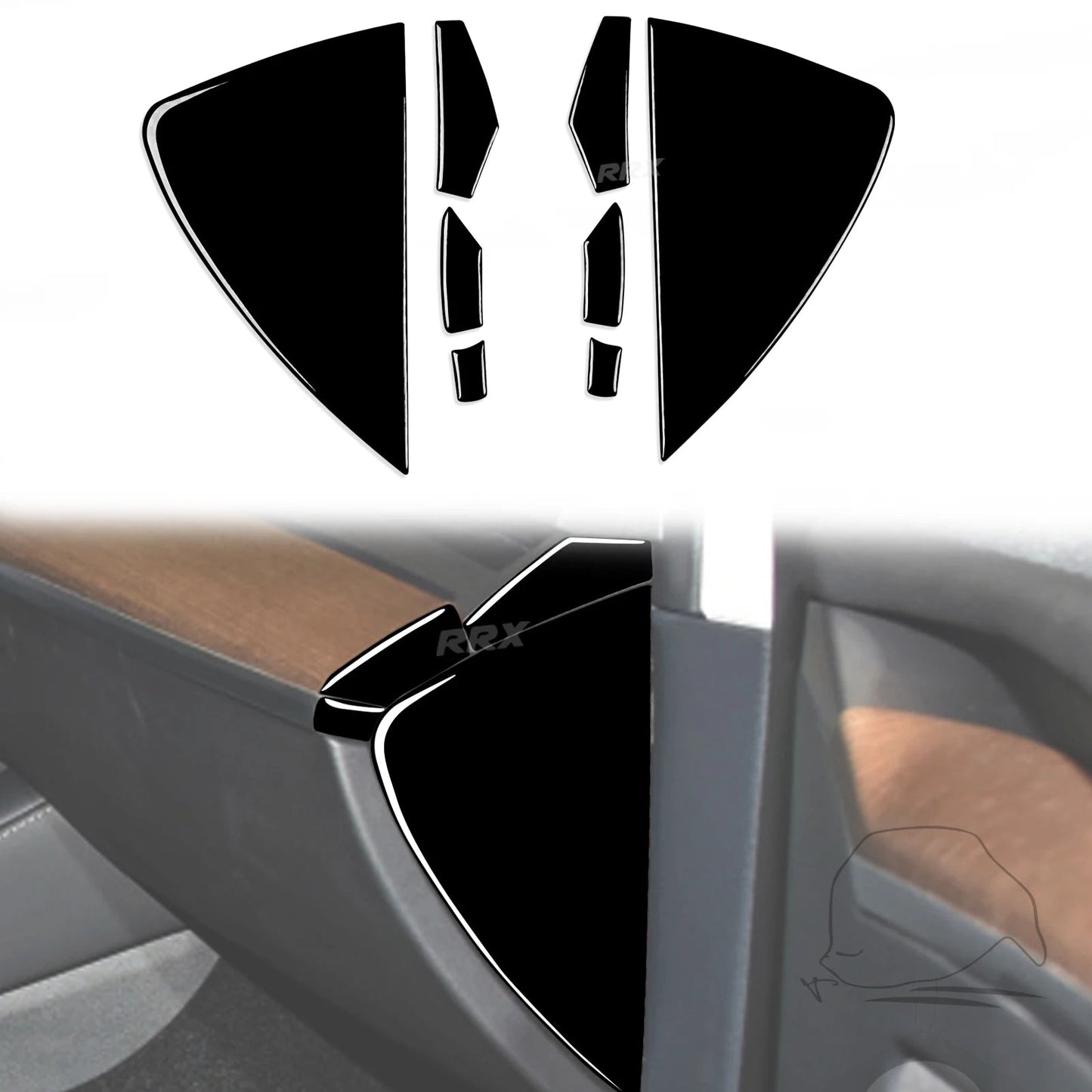 8Pcs Carbon Fiber Interior Set - Elite Ti