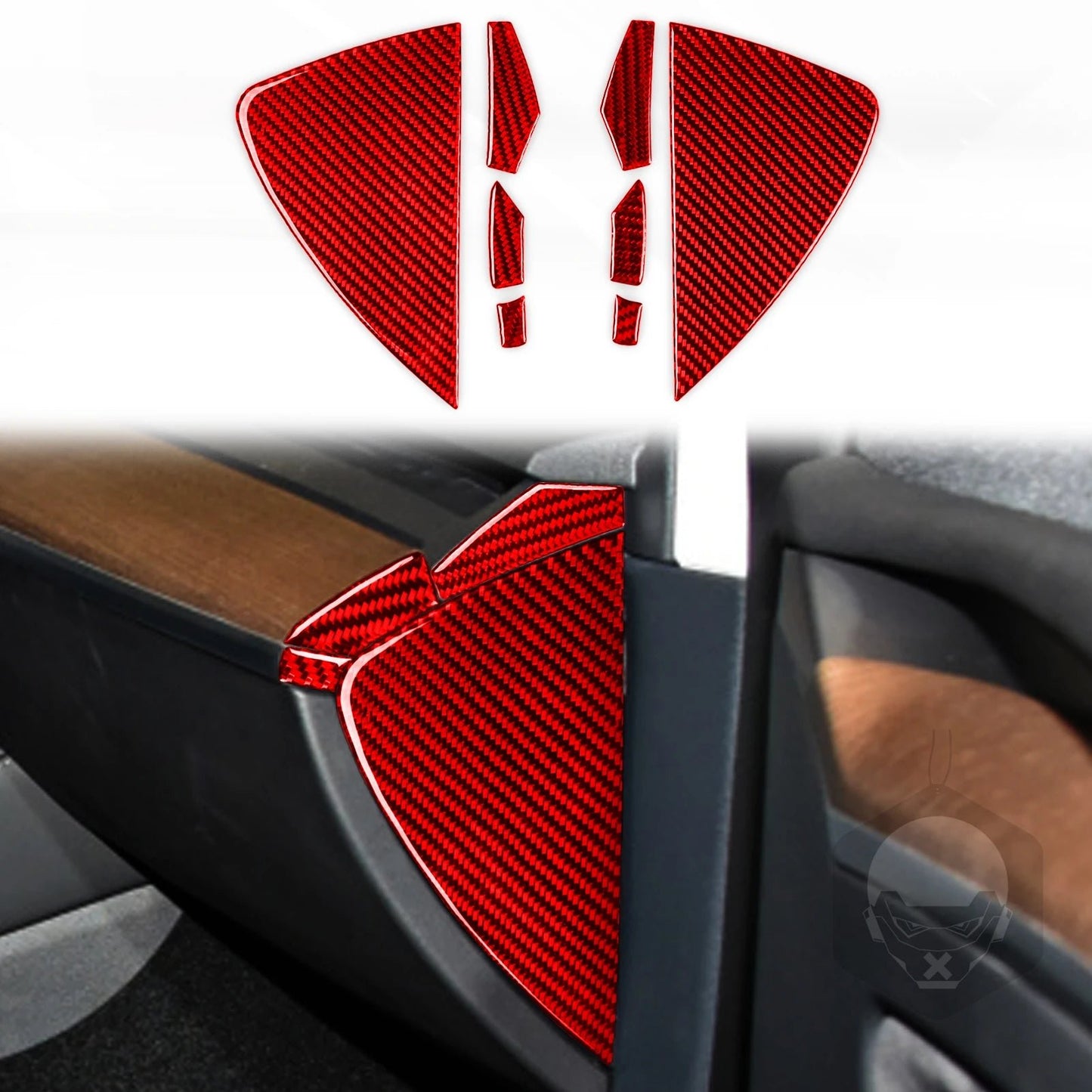 8Pcs Carbon Fiber Interior Set - Elite Ti